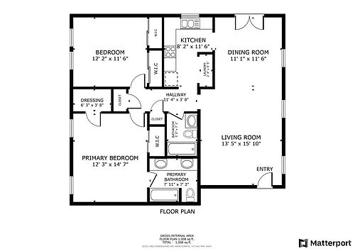 Floor plan Two Bed