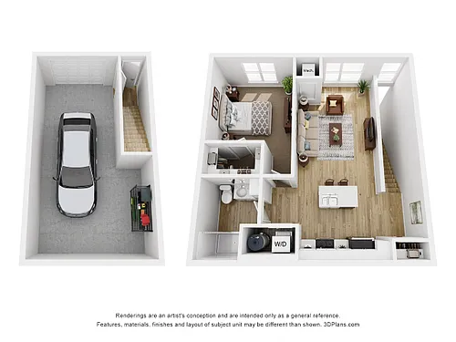 Floor plan 1 Bedroom C