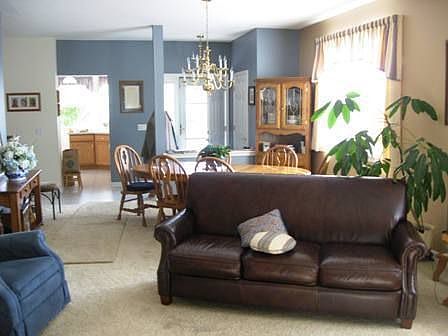 Dining Room - from Living Room (Kitchen and Foyer in Background)