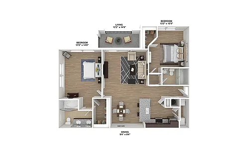 Floor plan Island
