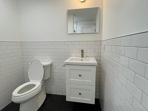 Vanity and toilet