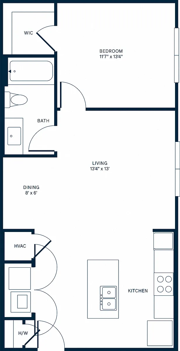 Floor plan Pikes Peak (A1)