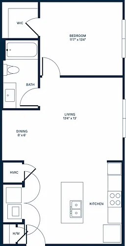 Floor plan Pikes Peak (A1)