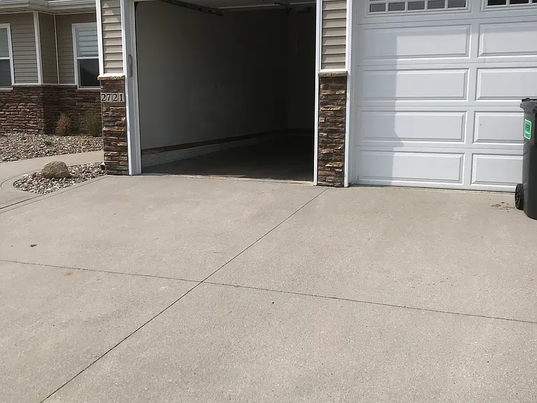 Two car attached garage, plenty of parking space