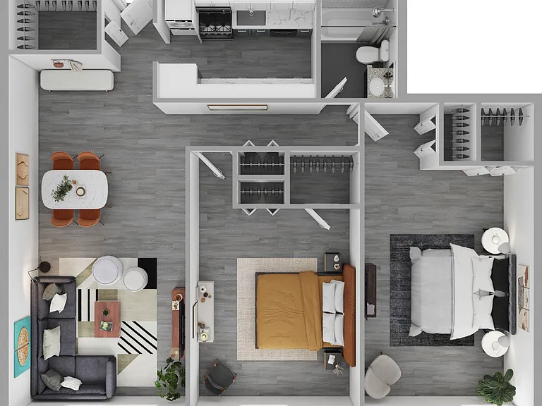 Bristol Floorplan: 2 Bed/1 Bath 1180-sq-ft Bristol Floorplan: 2 Bed/1 Bath 1180-sq-ft