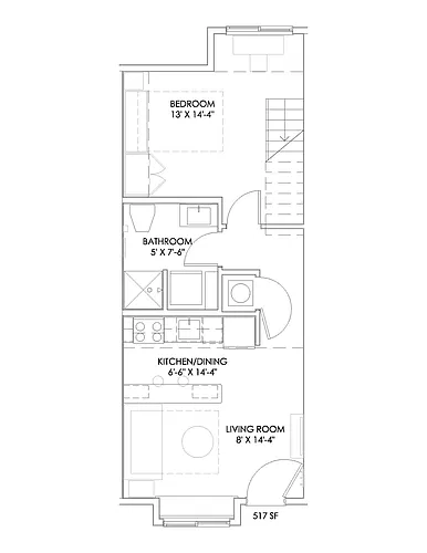 Floor plan Breaking Away Loft
