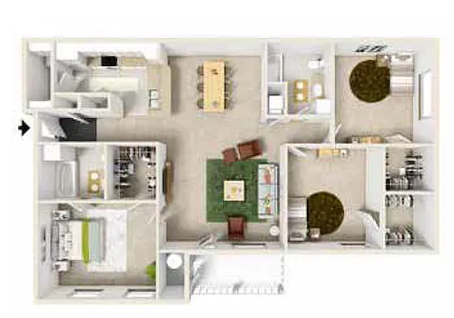 Floor plan 3 Bedroom - Phase II