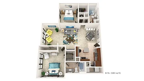Floor plan B7B