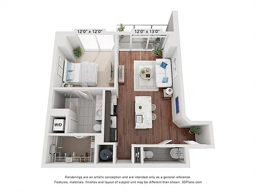 Floor plan 1B