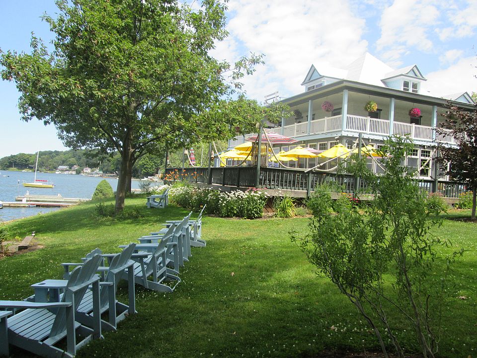 The beautifully landscapped 