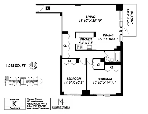 Floor plan Floorplan K