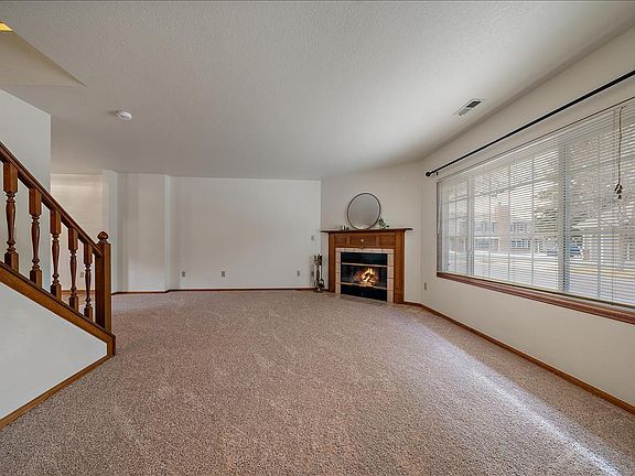 View from the entryway into the living room.
