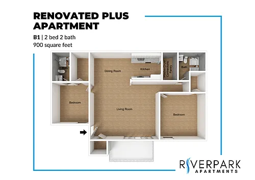 Floor plan B1 Renovated Plus