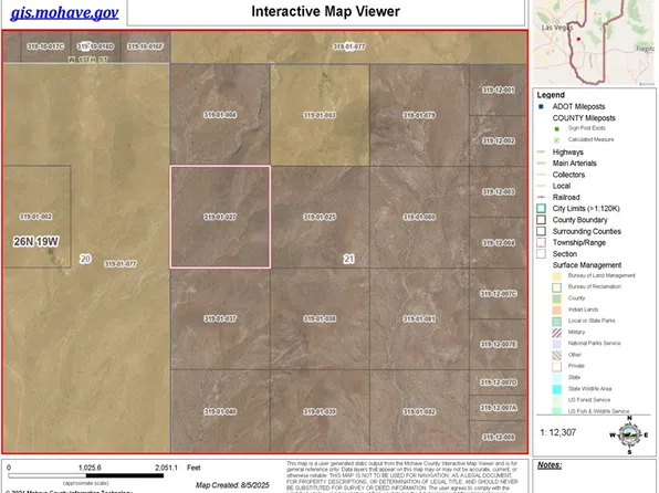 319-01-027 N Cedar Rd, Dolan Springs, AZ 86441