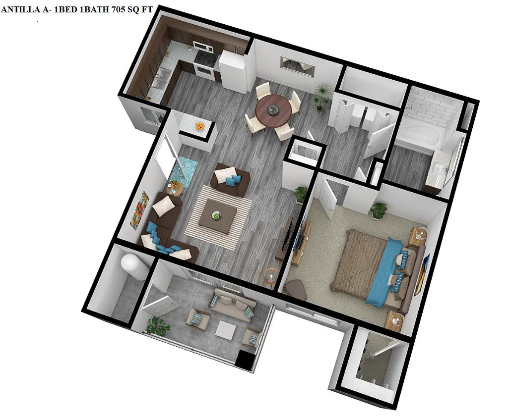 Floor plan Zinc 1x1A