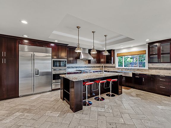 stunning kitchen with state of the art appliances