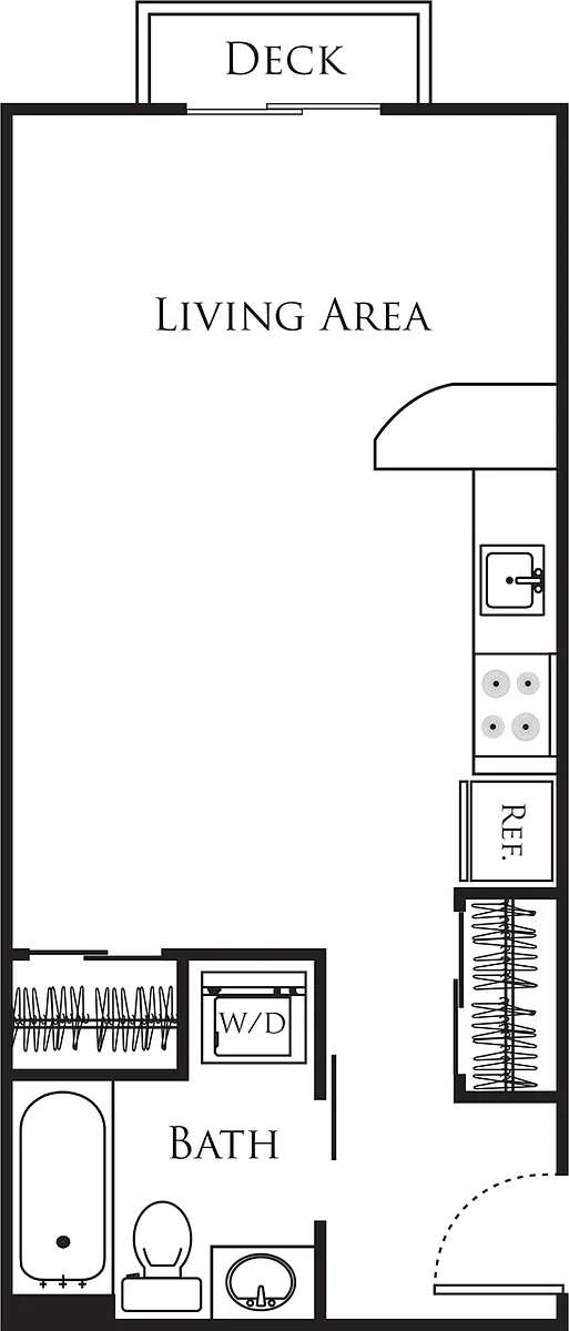 Floor plan Micro Studio - C1