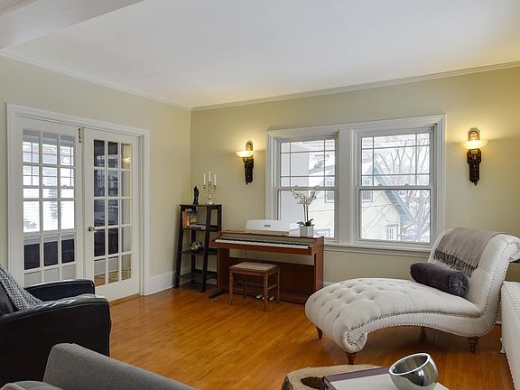 Sunroom. PIano has now been replaced with a desk.