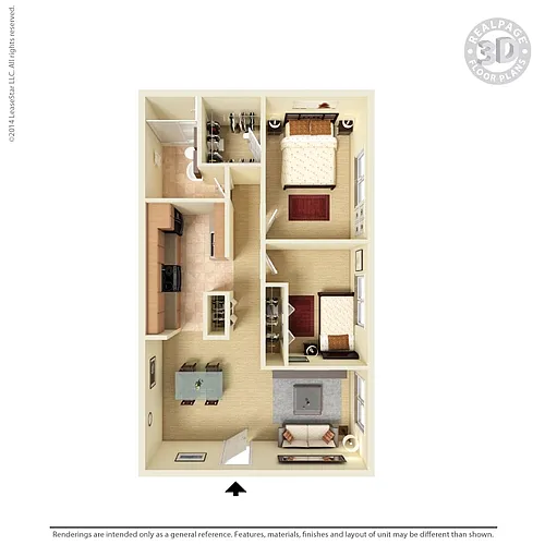 Floor plan 2 Bedroom