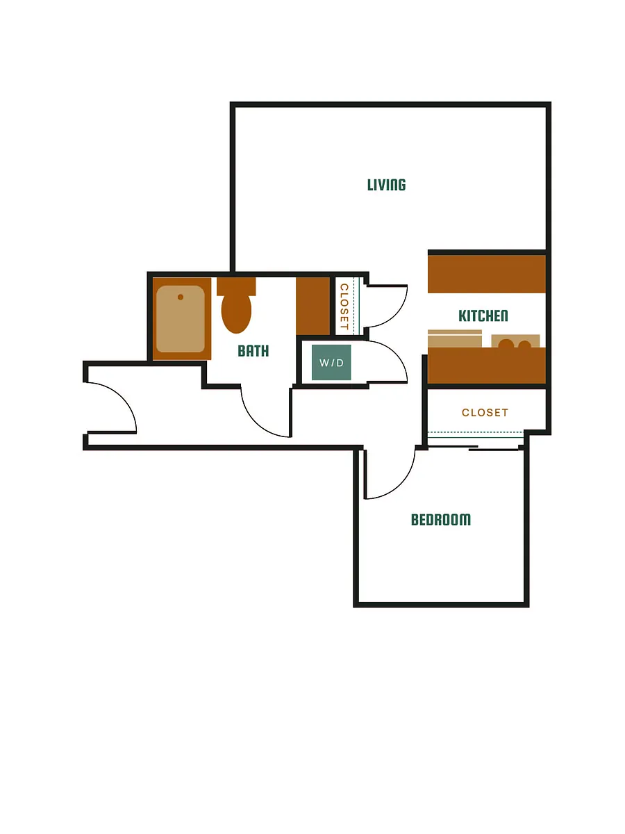 Floor plan 1X1 - C11