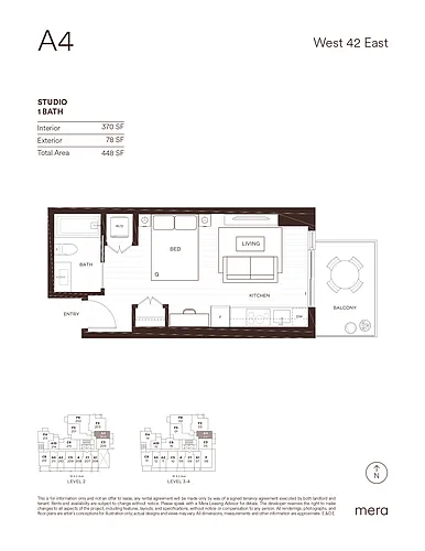 Floor plan A1 - Studio