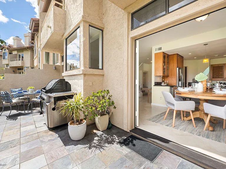 Private patio for indoor/outdoor living