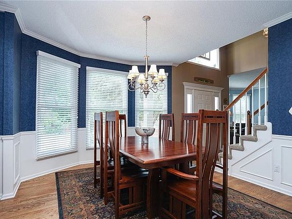 Dining room with hardwood floors