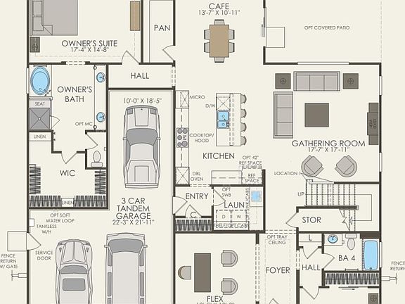 First Floor 5 br 4 ba