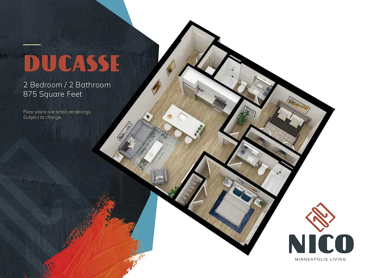 Floor plan Ducasse