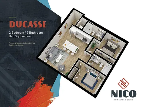 Floor plan Ducasse