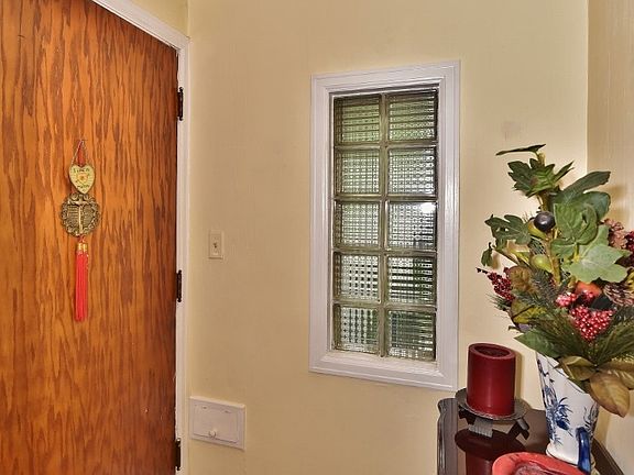 Front door into living room