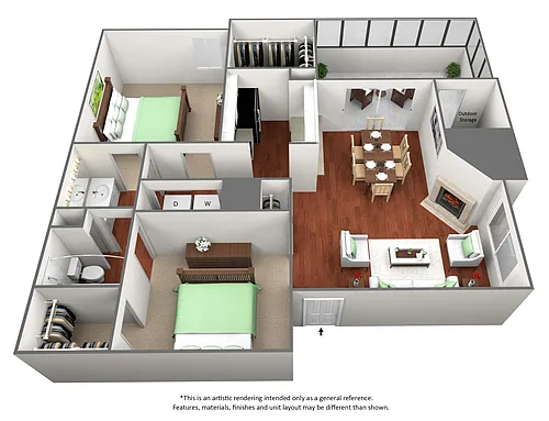Floor plan B0 - Navasota