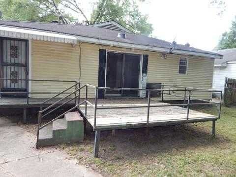 back yard deck