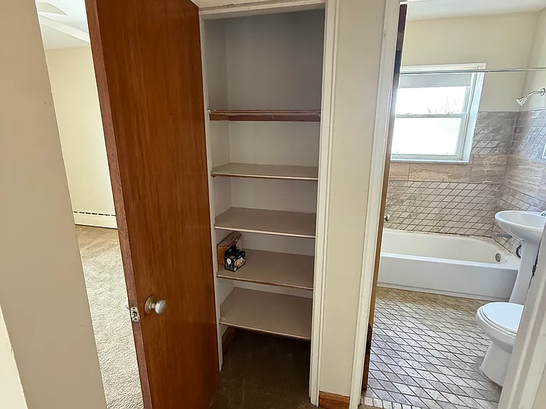 Hall linen closet