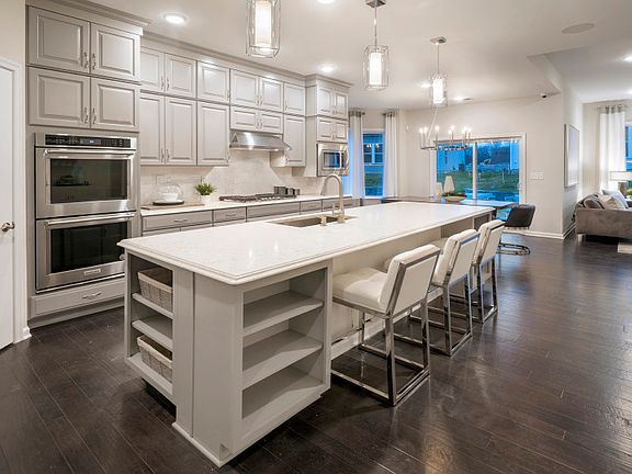 Large kitchen with center island for additional counterspace