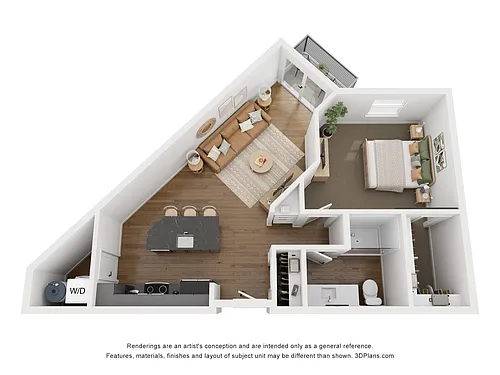 Floor plan B5 1X1