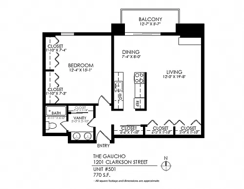 Floor plan 1 Bedroom