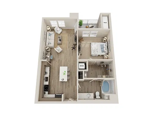 Floor plan 1X1 A4