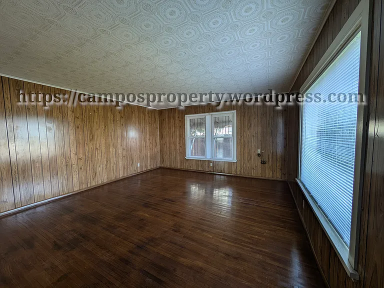 Living room with large view window.