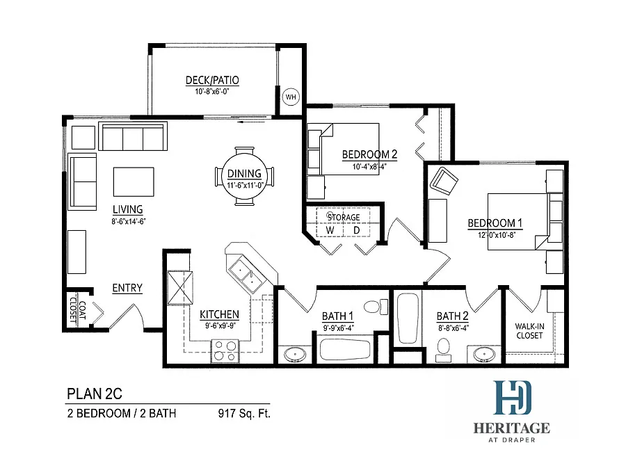 Floor plan 2C