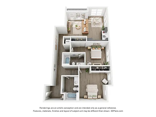 Floor plan 2 BR B
