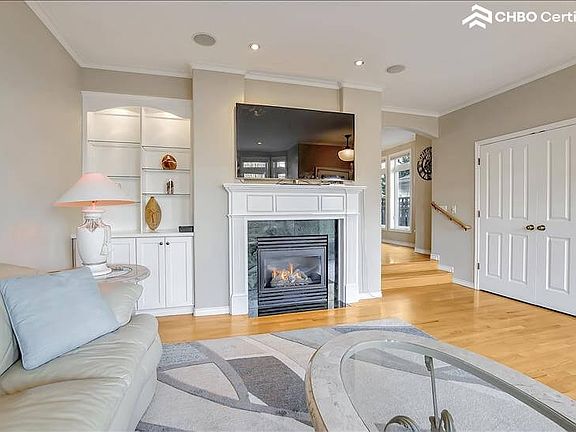 Living Room Fireplace and TV