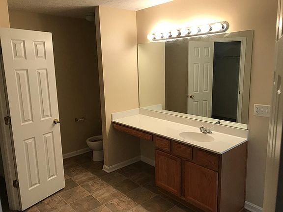 Large master bath with two walk in closets