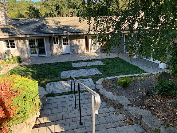 Backyard looking back to the home