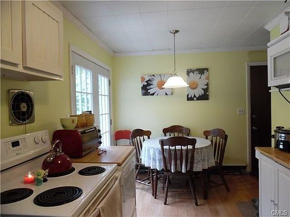 French Doors open to a large ground deck