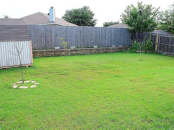 Backyard with Storage Shed