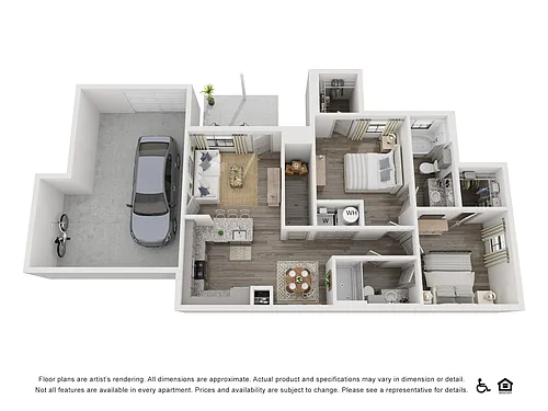 Floor plan B1-1G Attached Garage
