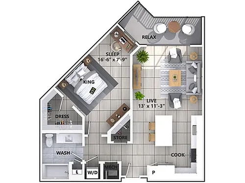 Floor plan A3b