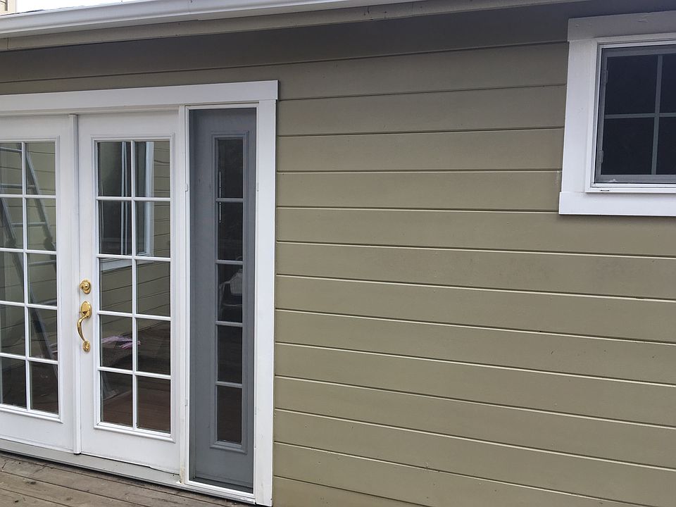 French doors open up to deck