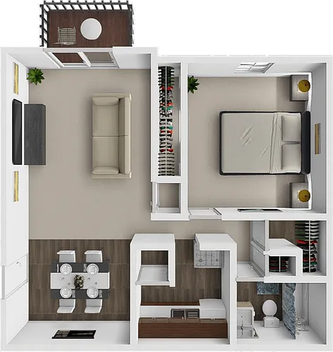 Floor plan 1 Bedroom